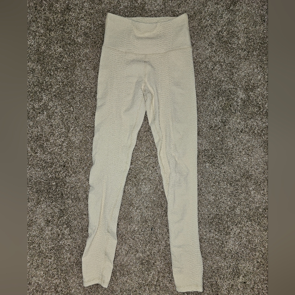 Alpha Prime Textured Athletic Leggings High Waist Small